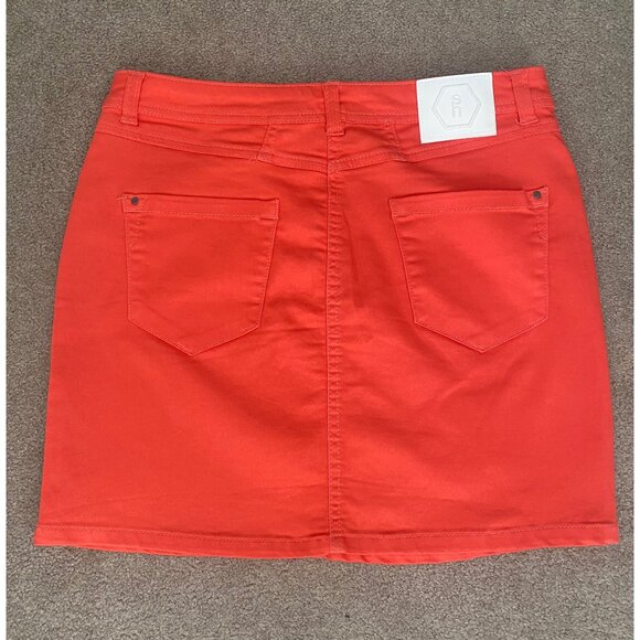 Mini skirt bright orange size S - Picture 3 of 4